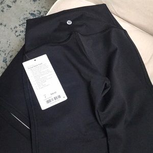 NWT Lululemon Throw Back Yoga Pants (black, sz 2)